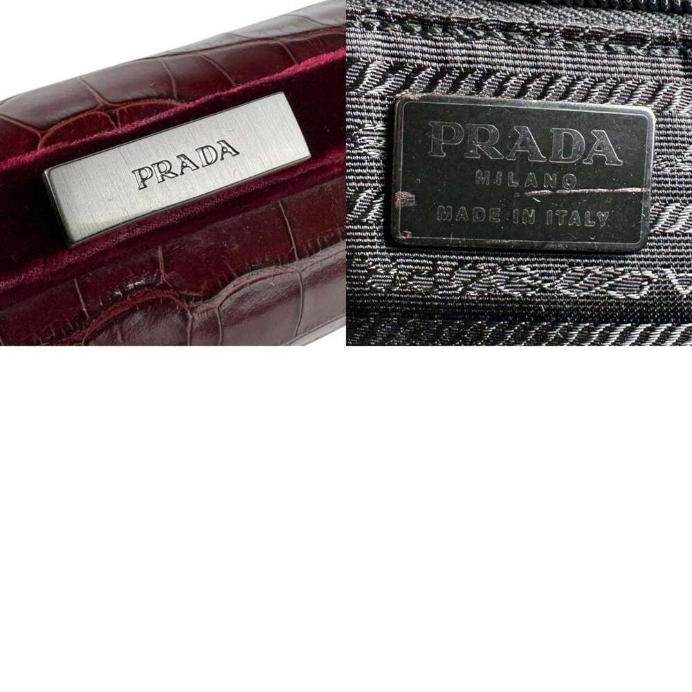 PRADA Red Leather Shoulder Bag - Picture 5 of 5